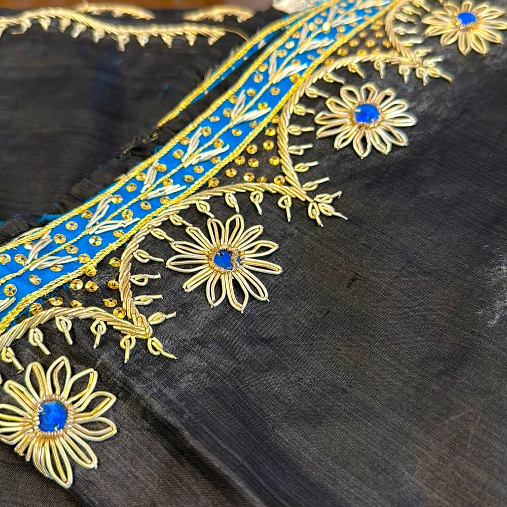 This is gently used silk scarf